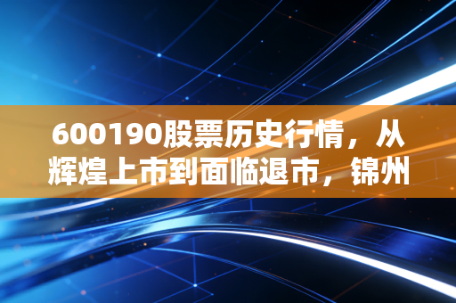 600190股票历史行情,从辉煌上市到面临退市,锦州港三十年K线背后的血泪教训