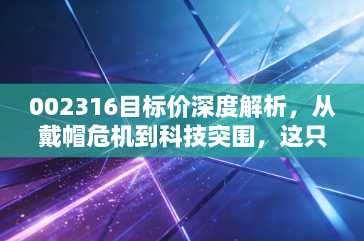 002316目标价深度解析，从戴帽危机到科技突围，这只股票的合理估值究竟在哪里？