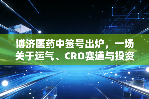 博济医药中签号出炉,一场关于运气、CRO赛道与投资心态的深度复盘