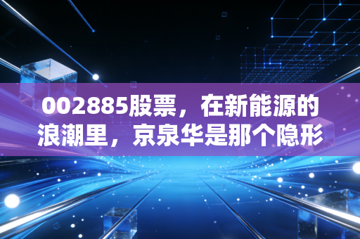 002885股票,在新能源的浪潮里,京泉华是那个隐形冠军还是跟风者?