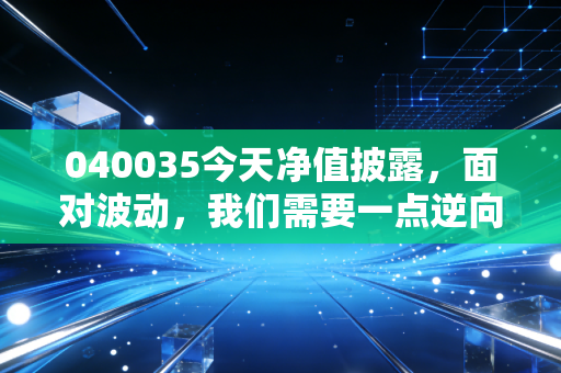 040035今天净值披露,面对波动,我们需要一点逆向的勇气