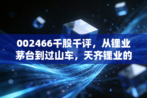 002466千股千评,从锂业茅台到过山车,天齐锂业的至暗时刻与信仰坚守