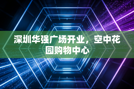 深圳华强广场开业，空中花园购物中心