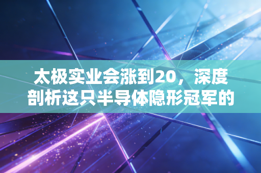 太极实业会涨到20，深度剖析这只半导体隐形冠军的爆发逻辑