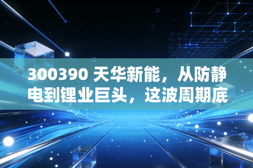 300390 天华新能，从防静电到锂业巨头，这波周期底部的博弈值得参与吗？