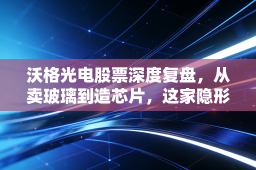 沃格光电股票深度复盘，从卖玻璃到造芯片，这家隐形冠军的成色几何？