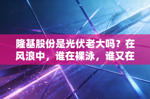 隆基股份是光伏老大吗？在风浪中，谁在裸泳，谁又在真正磨刀？