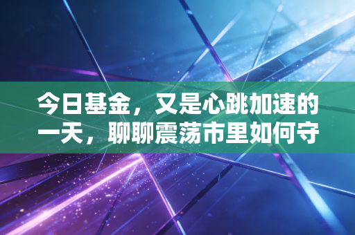 今日基金，又是心跳加速的一天，聊聊震荡市里如何守住你的钱袋子