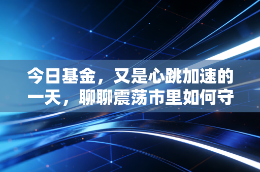 今日基金，又是心跳加速的一天，聊聊震荡市里如何守住你的钱袋子