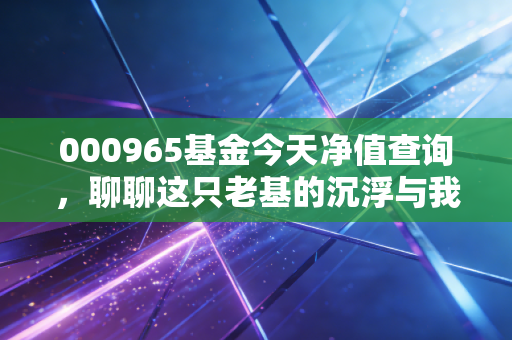 000965基金今天净值查询，聊聊这只老基的沉浮与我们的投资心态