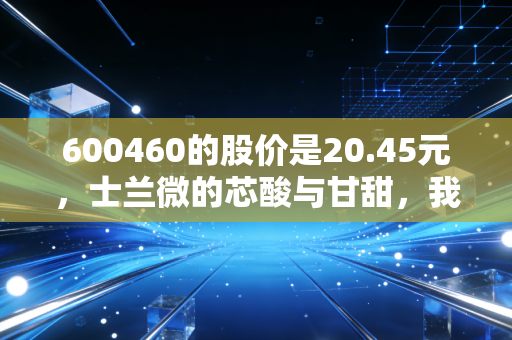 600460的股价是20.45元，士兰微的芯酸与甘甜，我看懂了半导体的真实模样