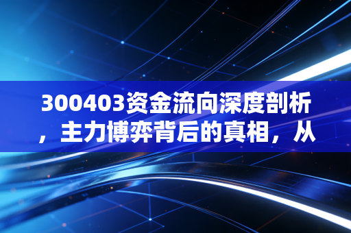300403资金流向深度剖析，主力博弈背后的真相，从洗衣服看懂汉宇集团的投资价值
