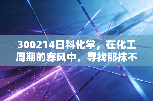 300214日科化学，在化工周期的寒风中，寻找那抹不一样的硬核暖色