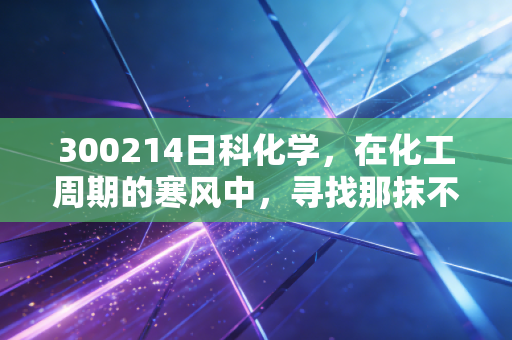 300214日科化学，在化工周期的寒风中，寻找那抹不一样的硬核暖色