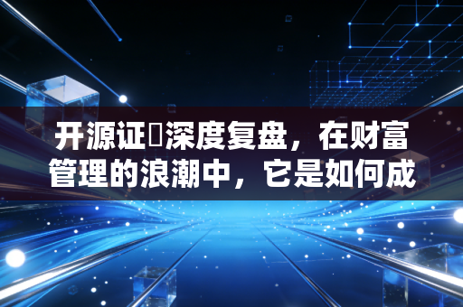 开源证劵深度复盘，在财富管理的浪潮中，它是如何成为破局者的？