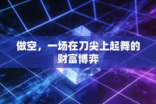 做空，一场在刀尖上起舞的财富博弈