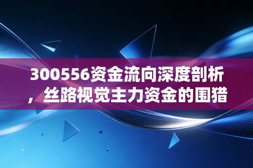 300556资金流向深度剖析，丝路视觉主力资金的围猎与撤退，散户该如何突围？