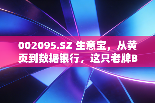002095.SZ 生意宝，从黄页到数据银行，这只老牌B2B还能讲出什么新故事？