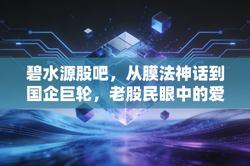 碧水源股吧，从膜法神话到国企巨轮，老股民眼中的爱恨情仇