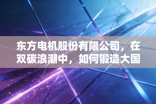 东方电机股份有限公司，在双碳浪潮中，如何锻造大国重器的心脏？