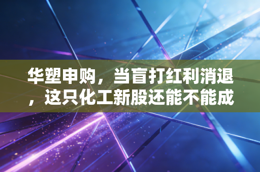 华塑申购，当盲打红利消退，这只化工新股还能不能成为我们的彩票？