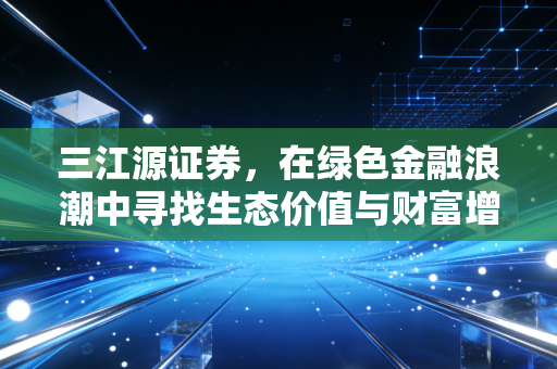 三江源证券，在绿色金融浪潮中寻找生态价值与财富增长的平衡点