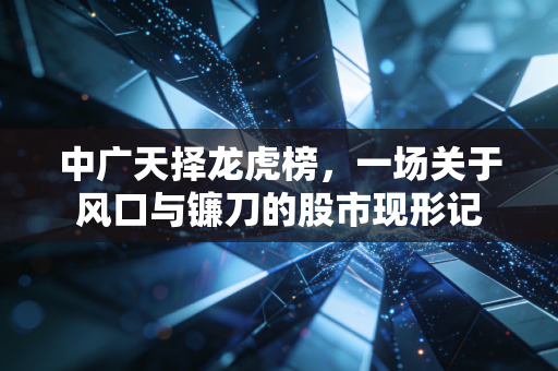 中广天择龙虎榜,一场关于风口与镰刀的股市现形记