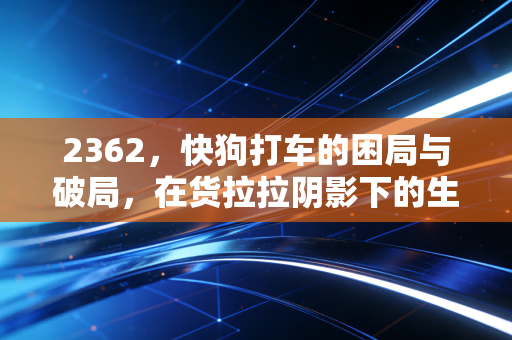 2362,快狗打车的困局与破局,在货拉拉阴影下的生存博弈