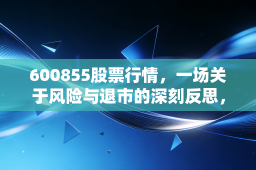 600855股票行情，一场关于风险与退市的深刻反思，北京长峰留给我们的血泪教训