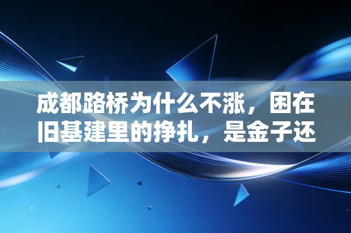 成都路桥为什么不涨，困在旧基建里的挣扎，是金子还是被遗忘的沙砾？