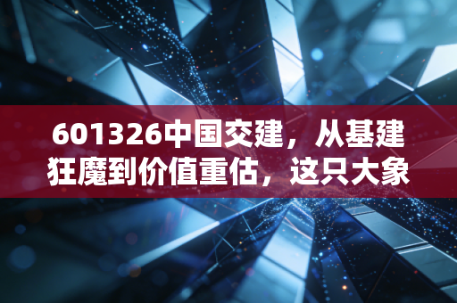 601326中国交建,从基建狂魔到价值重估,这只大象真的起舞了吗?