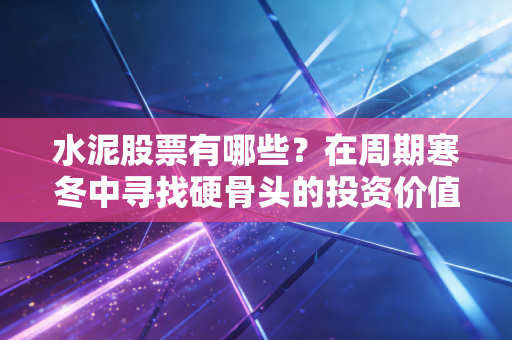 水泥股票有哪些？在周期寒冬中寻找硬骨头的投资价值