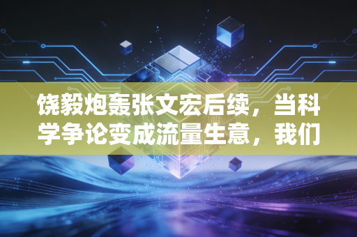 饶毅炮轰张文宏后续,当科学争论变成流量生意,我们该如何给专家定价?
