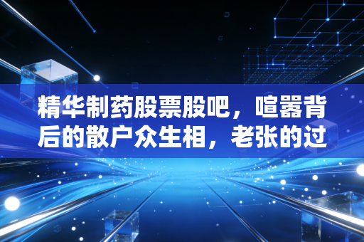 精华制药股票股吧,喧嚣背后的散户众生相,老张的过山车与中药龙头的真实底色