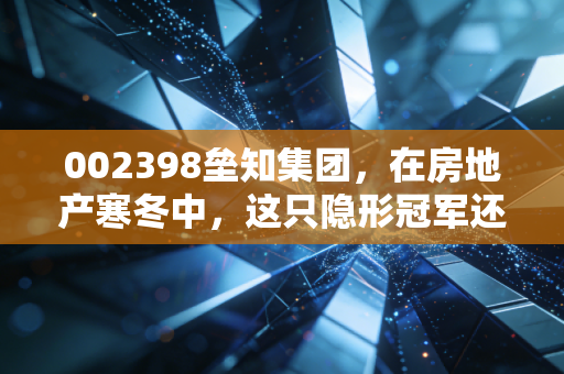 002398垒知集团,在房地产寒冬中,这只隐形冠军还值得坚守吗?