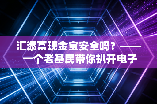 汇添富现金宝安全吗?—— 一个老基民带你扒开电子钱包里的真相