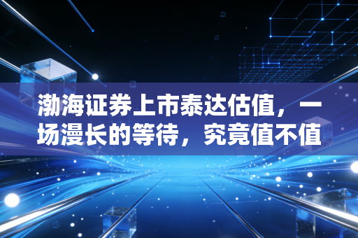 渤海证券上市泰达估值,一场漫长的等待,究竟值不值得?