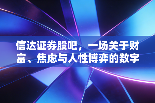 信达证券股吧，一场关于财富、焦虑与人性博弈的数字化狂欢