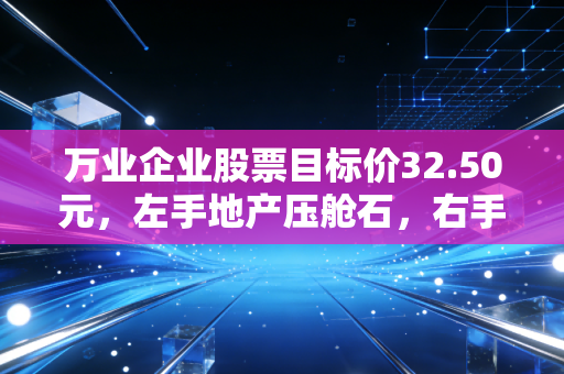 万业企业股票目标价32.50元,左手地产压舱石,右手半导体核武器,一场关于耐心的价值重估