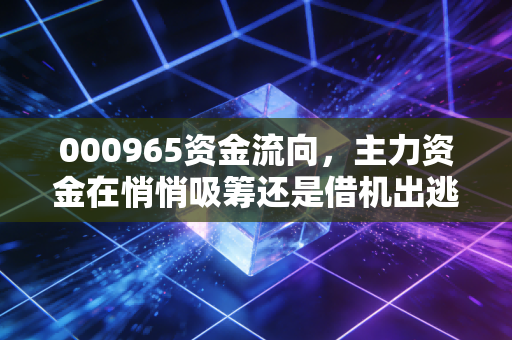 000965资金流向，主力资金在悄悄吸筹还是借机出逃？深度解析天保基建的投资逻辑