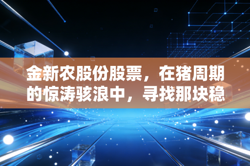 金新农股份股票,在猪周期的惊涛骇浪中,寻找那块稳稳的压舱石