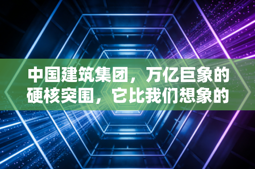 中国建筑集团，万亿巨象的硬核突围，它比我们想象的更懂未来