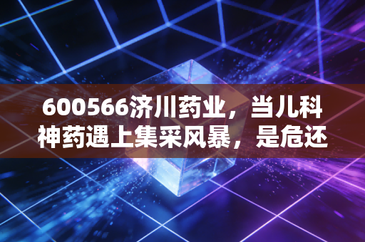 600566济川药业,当儿科神药遇上集采风暴,是危还是机?