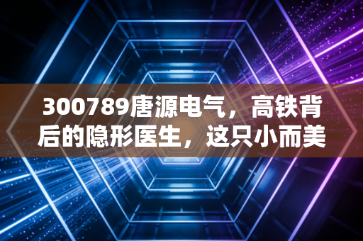 300789唐源电气,高铁背后的隐形医生,这只小而美的票值得你长期关注吗?