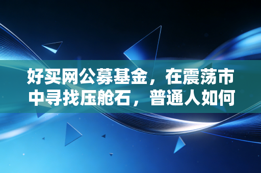 好买网公募基金,在震荡市中寻找压舱石,普通人如何利用工具对抗人性弱点
