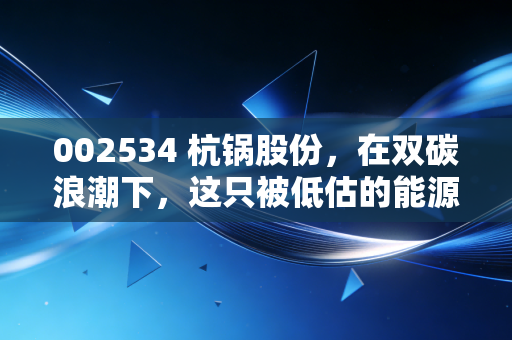 002534 杭锅股份，在双碳浪潮下，这只被低估的能源老兵能否华丽转身？