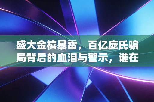 盛大金禧暴雷,百亿庞氏骗局背后的血泪与警示,谁在为贪婪买单?