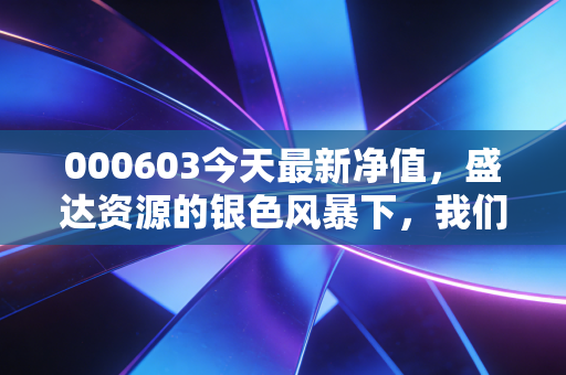 000603今天最新净值,盛达资源的银色风暴下,我们该如何守住钱袋子?