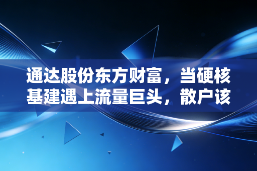 通达股份东方财富,当硬核基建遇上流量巨头,散户该如何在这场冰与火的博弈中突围?