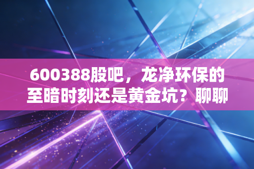 600388股吧,龙净环保的至暗时刻还是黄金坑?聊聊我在股吧里的所见所闻